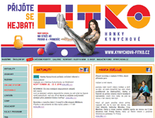 Tablet Screenshot of fitness-kynychova.cz